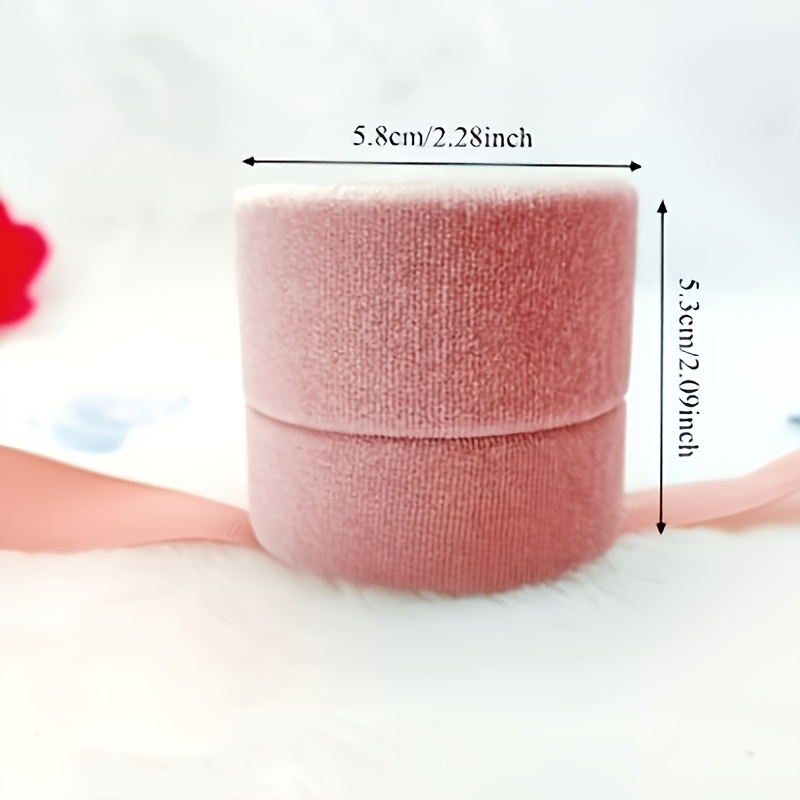 Cylinder Velvet Jewelry Box, Elegant Gift Box